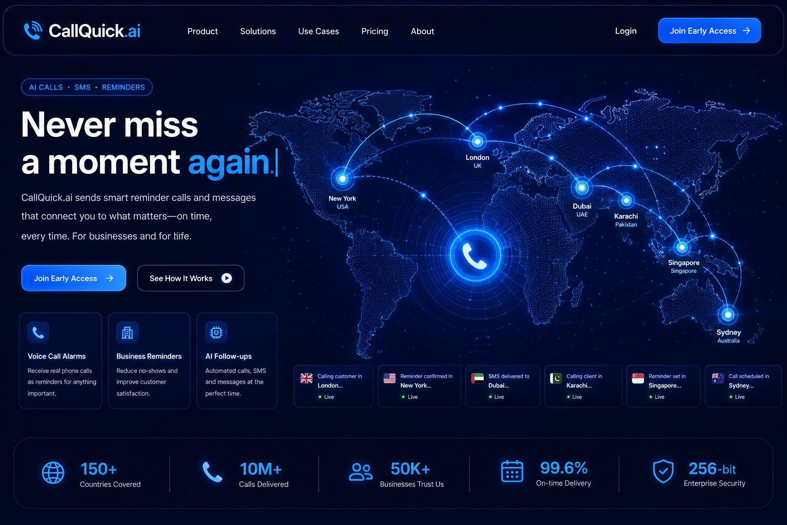 CallQuick.ai AI calling and reminder platform